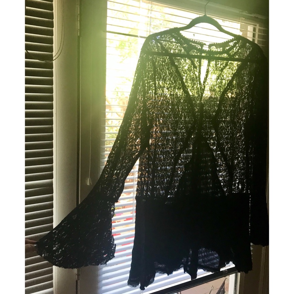 Umgee Black Lace Top